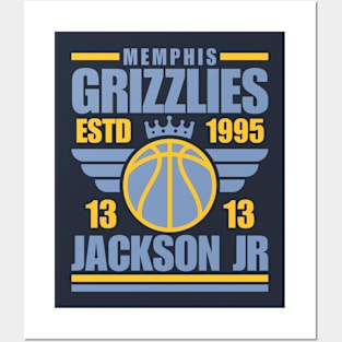 Memphis Grizzlies Jackson Jr 13 Basketball Retro Posters and Art